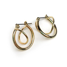 Gold Whirl Earring